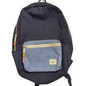 Herschel Supply Co. Settlement Backpack Navy Blue Denim‎ Pocket